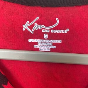 Kim Rogers Vibrant Red Blouse